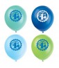 1st Birthday 'Blue Safari' Latex Balloons (8ct)