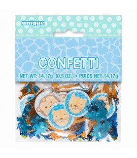 1st Birthday 'Blue Safari' Confetti (0.5oz)
