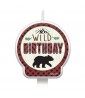 1st Birthday 'Little Lumberjack' Cake Candle (1ct)