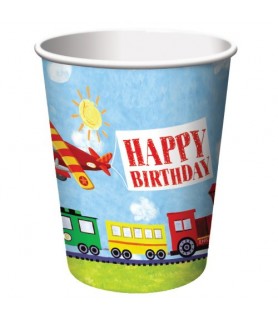 Happy Birthday 'On The Go' 9oz Paper Cups (8ct)