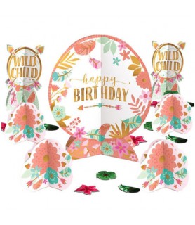 1st Birthday 'Boho Girl' Table Decorating Kit (27pc)