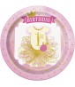 1st Birthday 'Pink and Gold' Large Paper Plates (8ct)