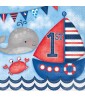 1st Birthday 'Nautical' Lunch Napkins (16ct)