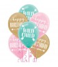 1st Birthday 'Boho Girl' Latex Balloons (15ct)