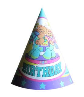 Baby's 1st Birthday Teddy Bear Cone Hats (8ct)