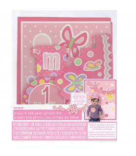 Birthday Girl 'Baby's 1st Year' Photo Kit (1ct)