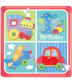 1st Birthday 'One Special Boy' Small Paper Plates (8ct)