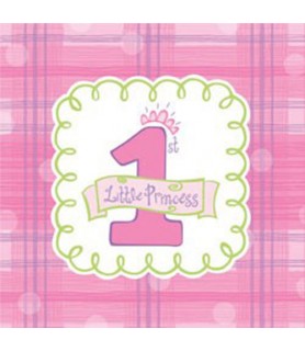 1st Birthday 'Little Princess' Lunch Napkins (16ct)