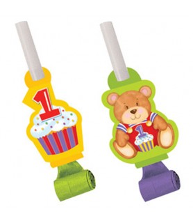 Teddy's 1st Birthday Blowouts / Favors (8ct)