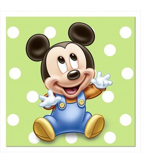Mickey Mouse Disney Baby 1st Birthday Small Napkins (16ct)