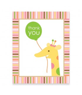 1st Birthday 'Sweet at One' Thank You Notes w/ Envelopes (8ct)