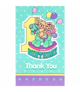 Baby's 1st Birthday Thank You Notes w/ Envelopes (8ct)