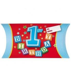 1st Birthday Blocks Boy Pop-Up Treat Boxes (8ct)