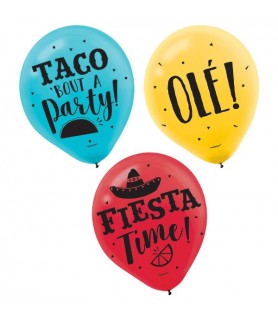 Fiesta Latex Balloons (15ct)