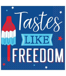 4th of July Tastes Like Freedom Lunch Napkins (16ct)