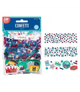Over the Hill 'Here's to 50' Confetti Value Pack (1.2oz)