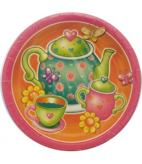 Happy Birthday 'Tea For You' Large Paper Plates (8ct)