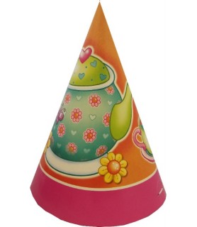 Happy Birthday 'Tea For You' Cone Hats (8ct)