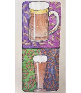 Adult Party Twin Design 'Beer and Snacks' Small Napkins (32ct)