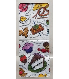 Adult Party Twin Design 'Appetizers and Dessert' Small Napkins (32ct)