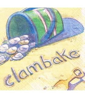 Summer 'Clambake' Small Napkins (16ct)