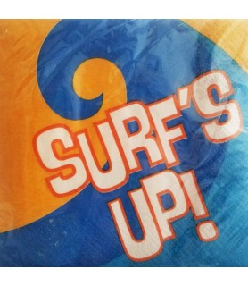 Hawaiian Luau 'Surf's Up' Small Napkins (16ct)