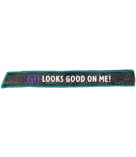 Over the Hill 60th Birthday Fabric Sash (1ct)