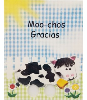 Barnyard 'Happy Birthday Little One' Thank you Notes w/ Envelopes (8ct)