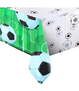 Sports '3D Soccer' Plastic Table Cover (1ct)