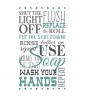 Summer 'Bathroom Etiquette' Guest Towels (16ct)