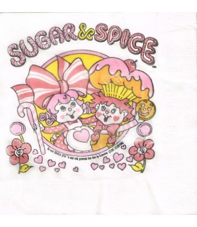 'Sugar and Spice' Vintage 1981 Colorforms Small Napkins (20ct)