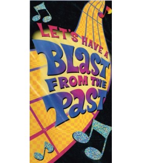 Blast From the Past Disco Foil Plastic Door Banner (1ct)
