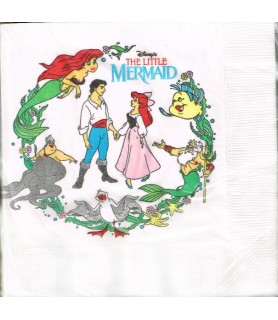 Ariel the Little Mermaid Vintage Lunch Napkins (16ct)