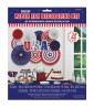 4th of July 'USA' Deluxe Paper Fan Decorating Kit (17pc)