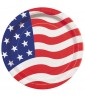 4th of July 'American Flag' Small Paper Plates (8ct)