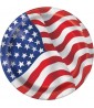 4th of July 'Waving Flag' Small Paper Plates (8ct)