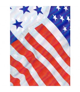 4th of July 'Grand Old Flag' Plastic Table Cover (1ct)