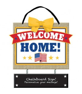 Welcome Home 'American Pride' Personalizable Wooden Sign (1ct)