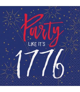 4th of July 'Party Like It's 1776' Small Napkins (16ct)