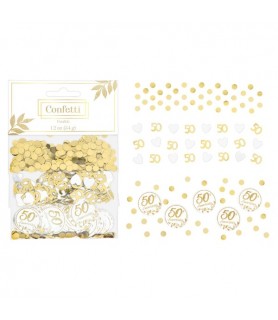 50th Anniversary Gold Foil Confetti Value Pack (3 types)