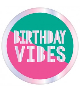 Birthday 'Young and Fab' Iridescent Cardboard Coasters (18ct)
