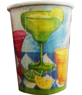 Summer 'Margaritas and More' 9oz Paper Cups (8ct)