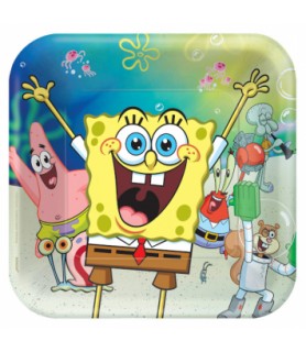 SpongeBob SquarePants 'Friends' Large Paper Plates (8ct)