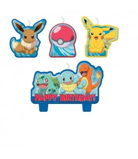 Pokemon Classic Birthday Candle Set (4pcs) 