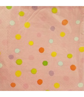 Sleepover Party Lunch Napkins Dots (16ct)