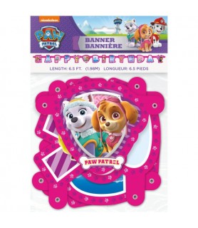 Paw Patrol 'Girl' Happy Birthday Jointed Banner (1ct)