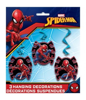 Spider-Man 'Web Slinger' Hanging Swirl Decorations (3pc)