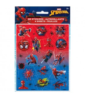 Spider-Man 'Web Slinger' Favor Sticker Sheets (4ct)