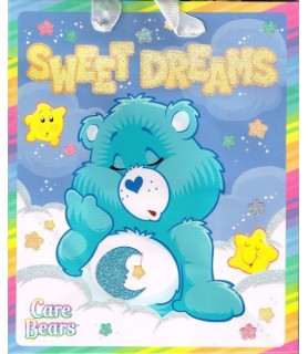 Care Bears Bedtime Bear Glitter Small Gift Bag 2003 (1ct)