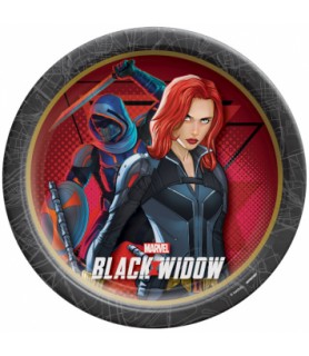 Black Widow Marvel Avengers Large Paper Plates (8ct)